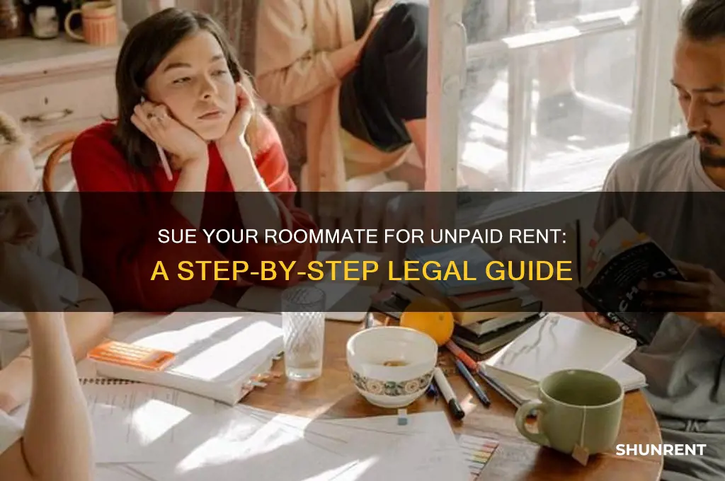 how to sue a roommate for unpaid rent