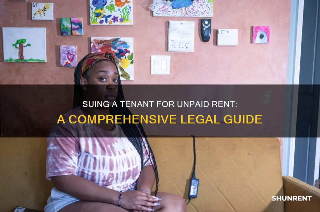 how to sue a tenant for back rent