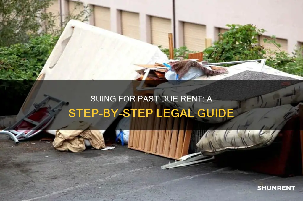 how to sue someone for past due rent