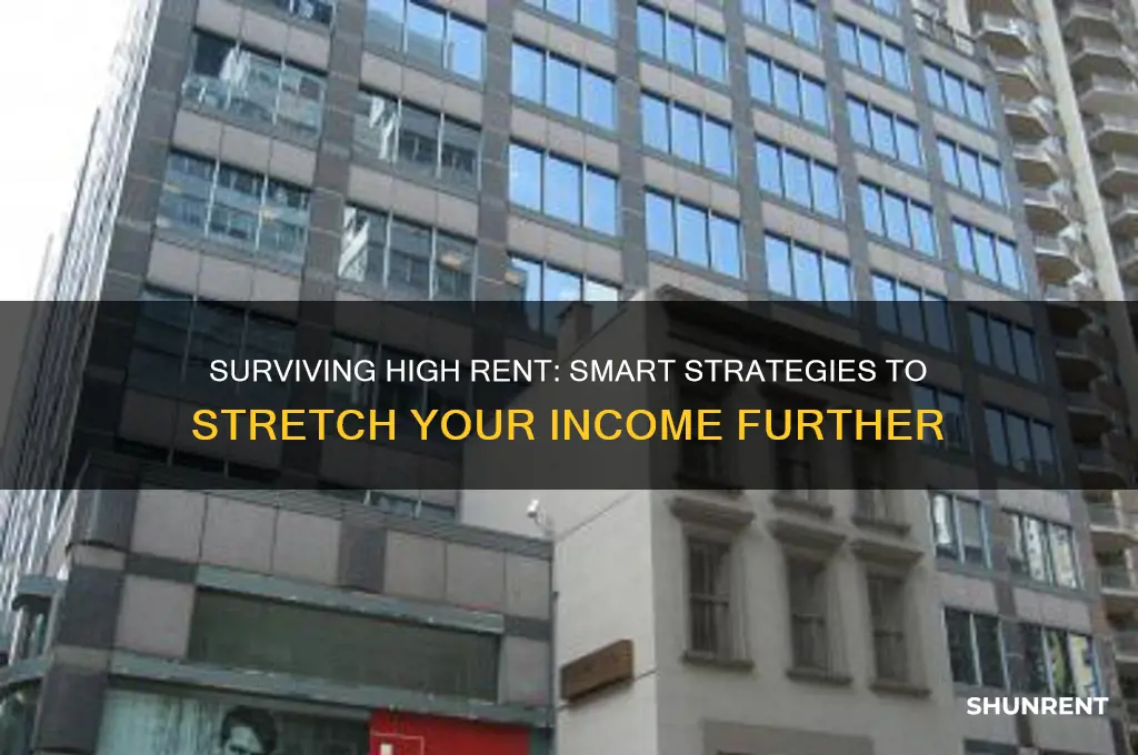 how to survive spending half of income on rent