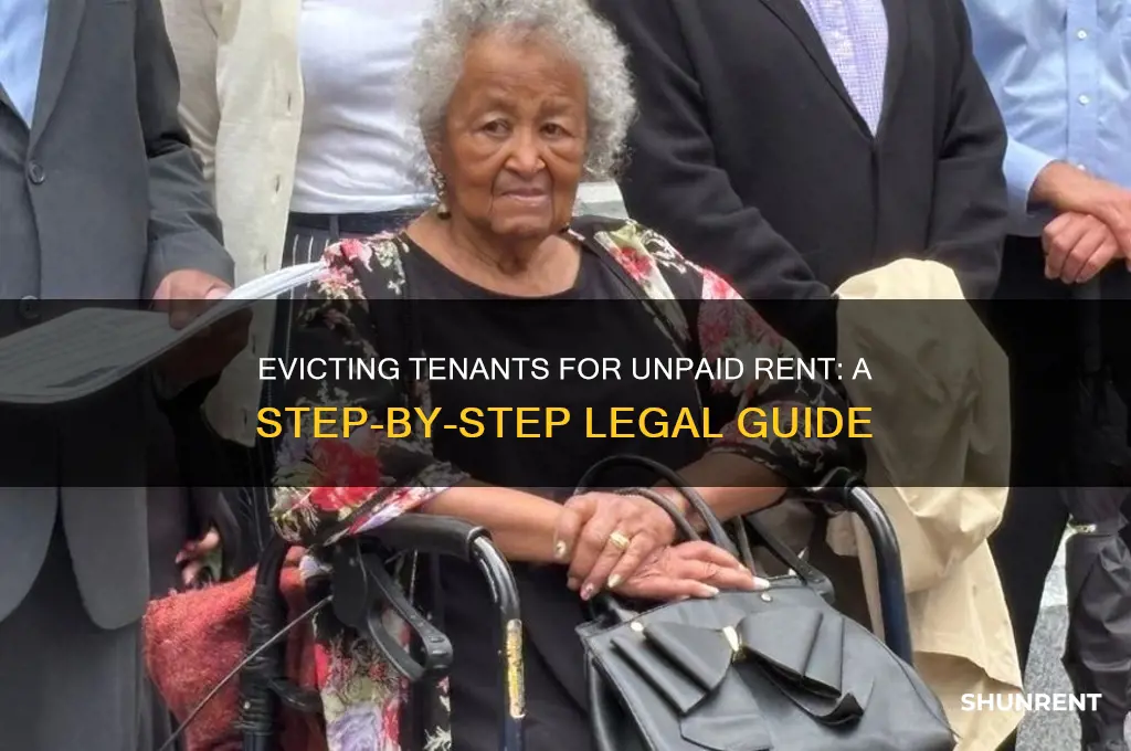 how to take a tenant to court for unpaid rent