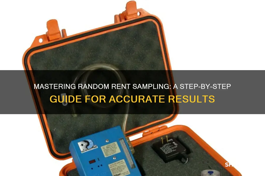 how to take random sample of rent