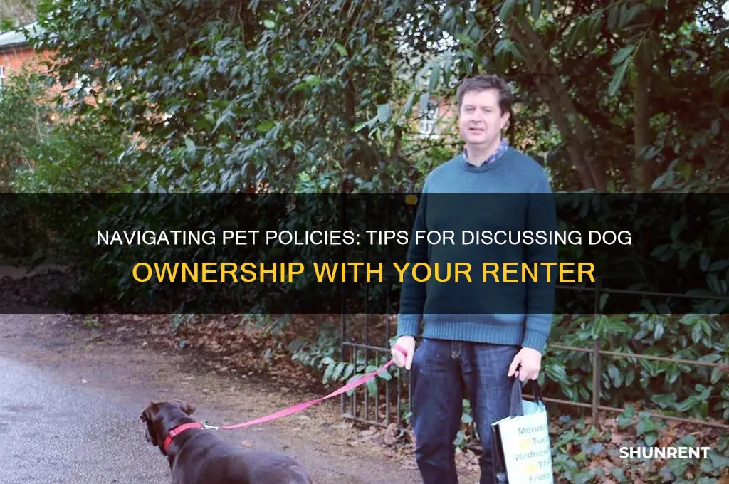 how to talk to renter about having a dog