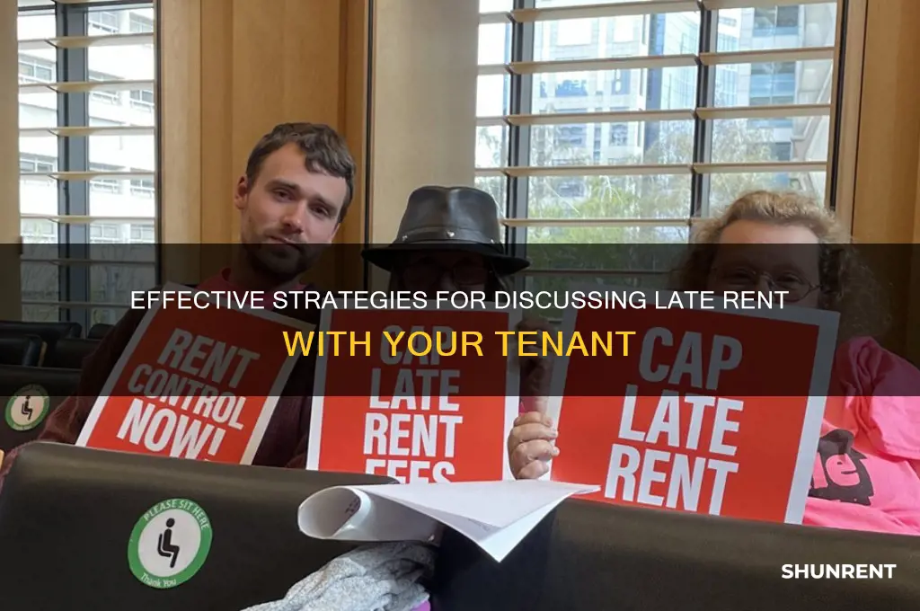 how to talk to tenant about late rent