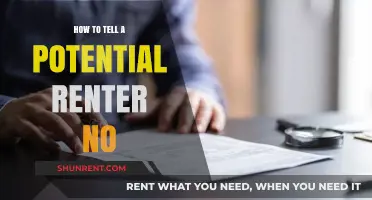 Politely Declining Renters: A Guide to Saying No with Grace and Respect