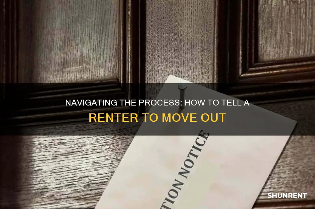 how to tell a renter to move out