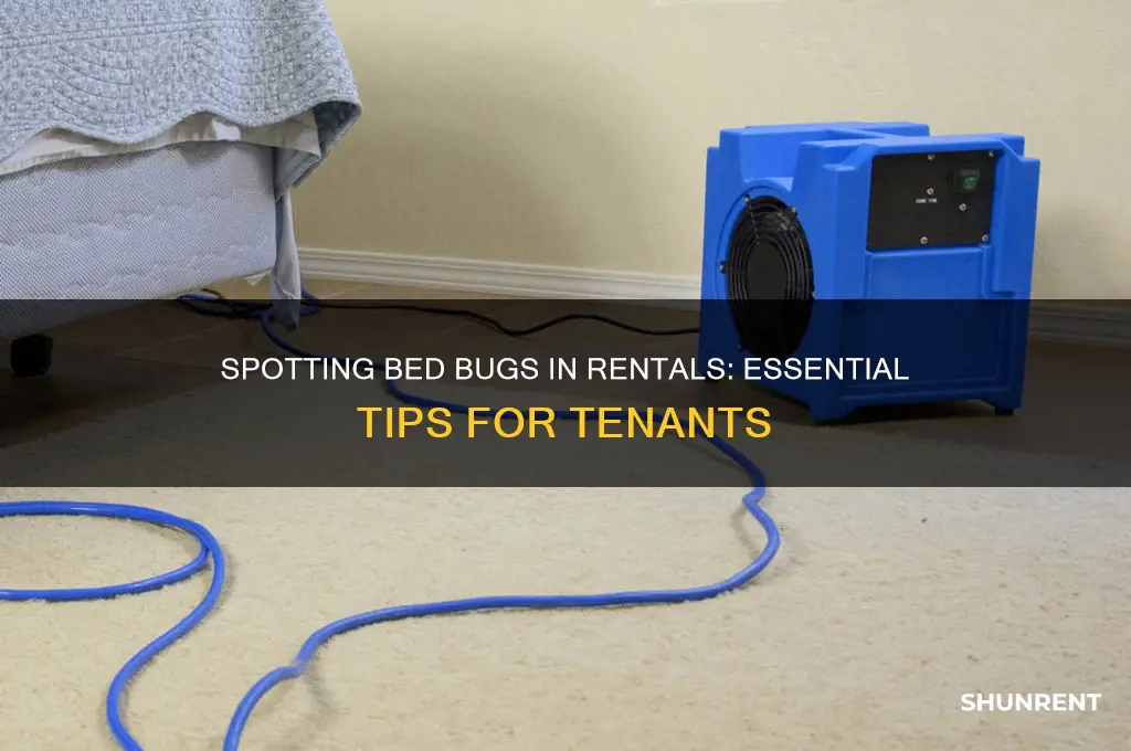 how to tell if bed bugs when renting