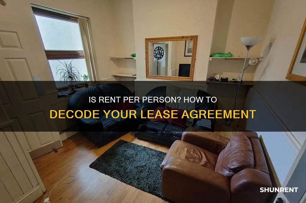 how to tell if rent is per person