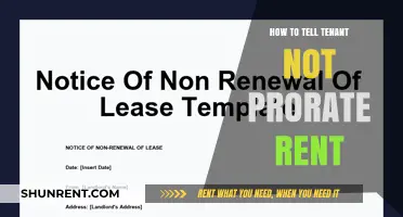 How to Inform Tenants About Non-Prorated Rent Policies