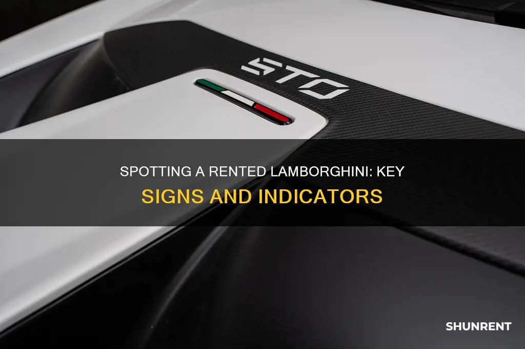 how to tell what a lamborghini is rented