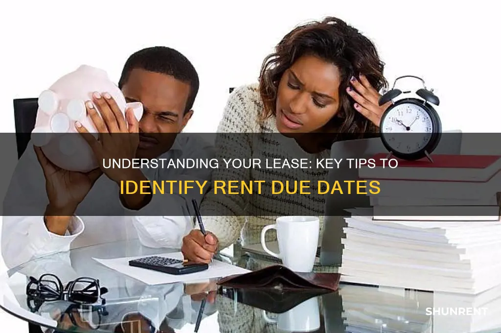 how to tell when rent is due lease agreement