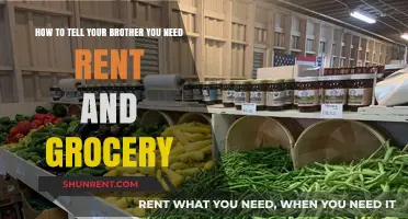How to Approach Your Brother About Rent and Grocery Contributions