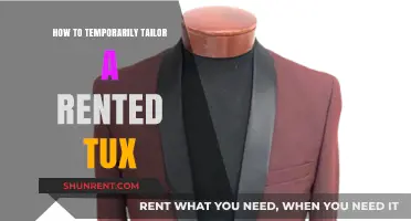 Quick Fixes: Temporarily Tailoring Your Rented Tux for a Perfect Fit