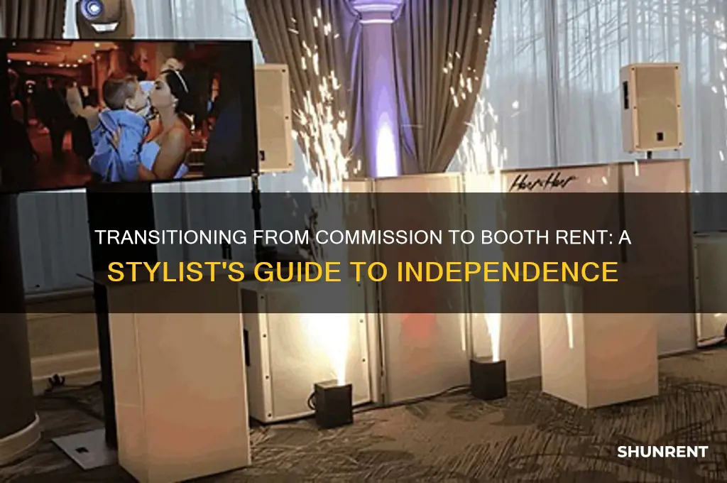how to transition from commission to booth rent