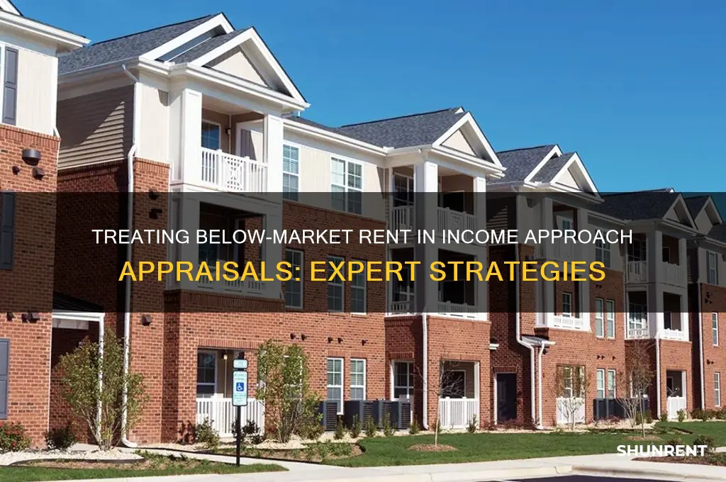 how to treat below market rent for income approach