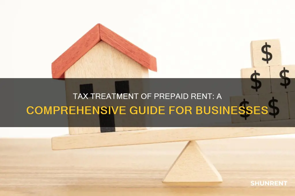 how to treat prepaid rent for tax purposes