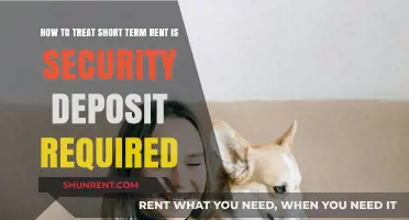 Short-Term Rentals: Security Deposit Requirements and Treatment Explained