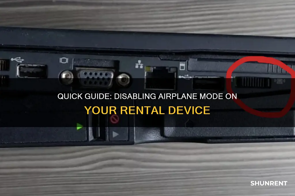 how to turn off airplane mode from on rent