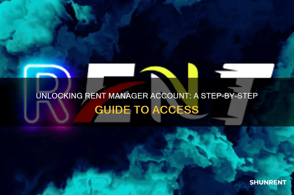how to unlock the rent manager account