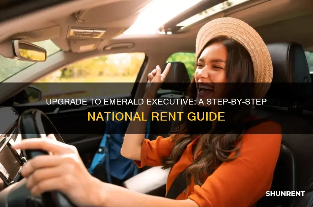 how to upgrade to emerald executive nationasl rent