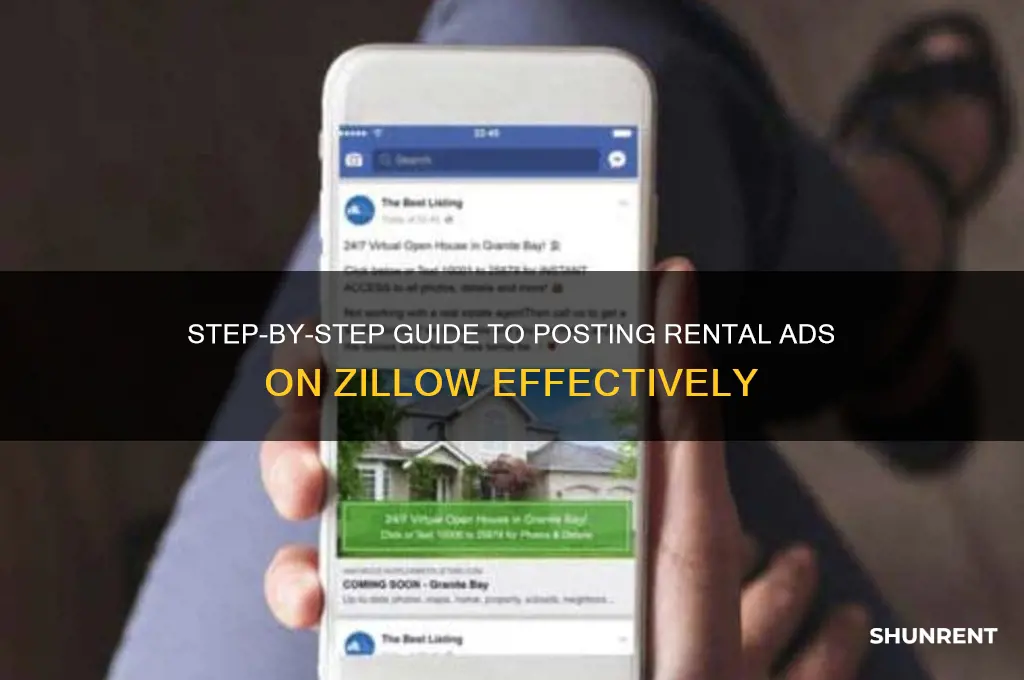 how to upload an ad on zillow for rent