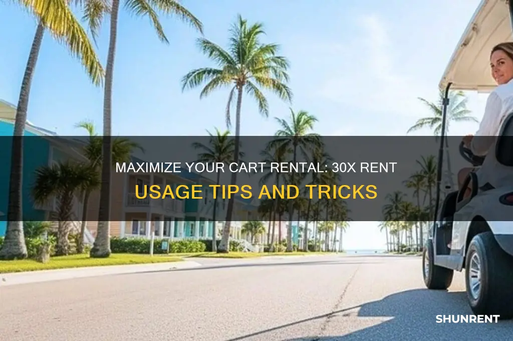 how to use a cart 30x rent