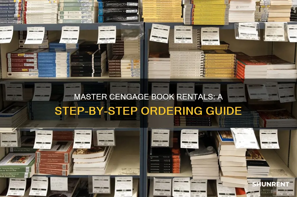 how to use cengage to order book renta