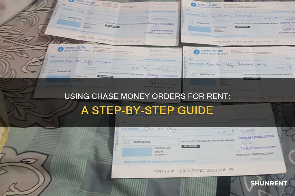 how to use chase money order for rent