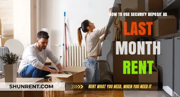 Using Your Security Deposit as Last Month's Rent: A Smart Move?