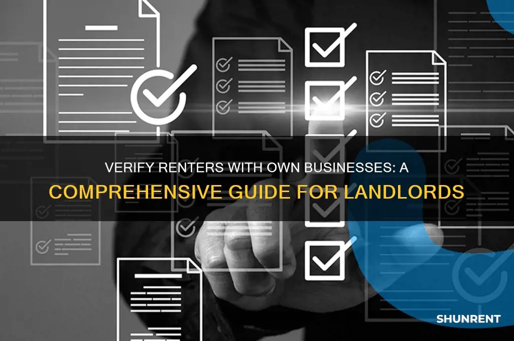 how to verify renter with own business