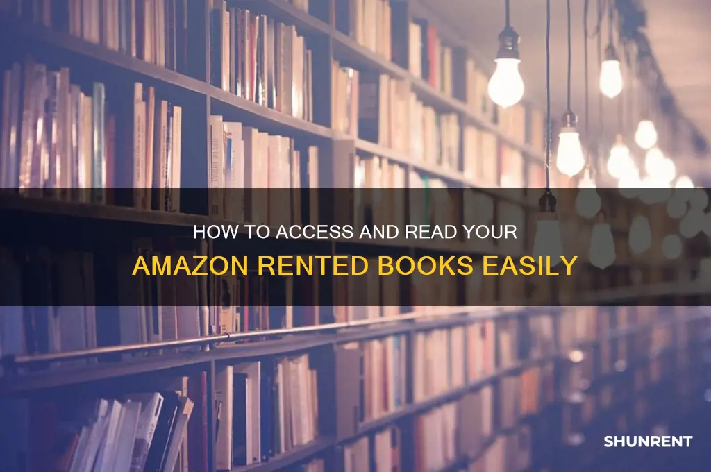how to view a book rented from amazon