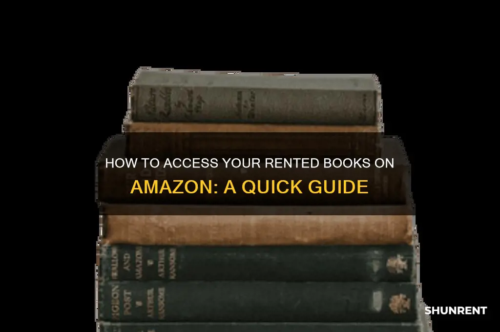 how to view rented book on amazon