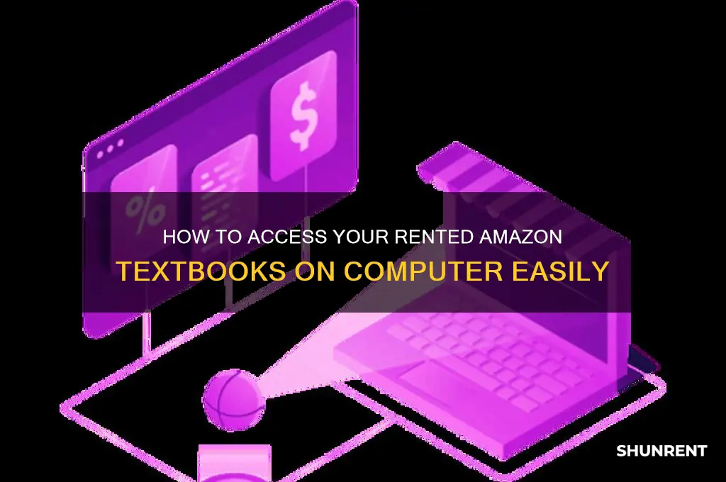 how to view rented textbook from amazon on computer