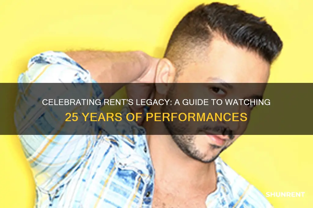how to watch 25 years of rent