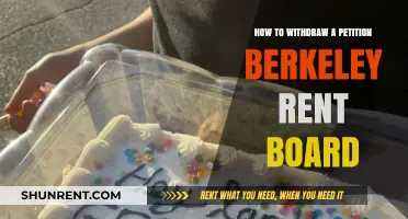 Withdrawing a Petition: A Step-by-Step Guide for Berkeley Rent Board