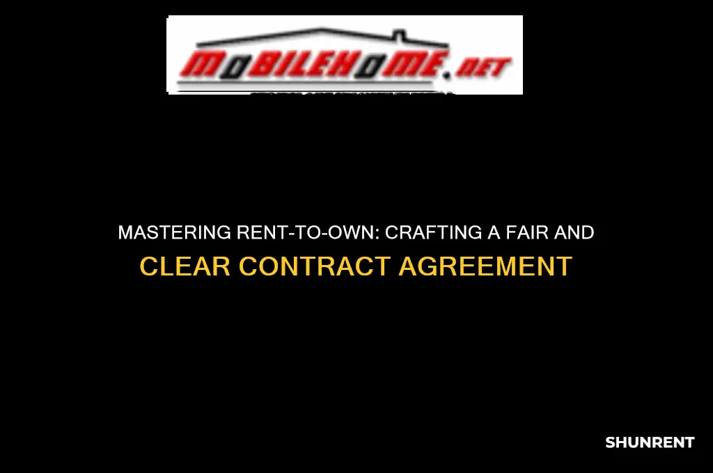 how to work out a rent to own contract