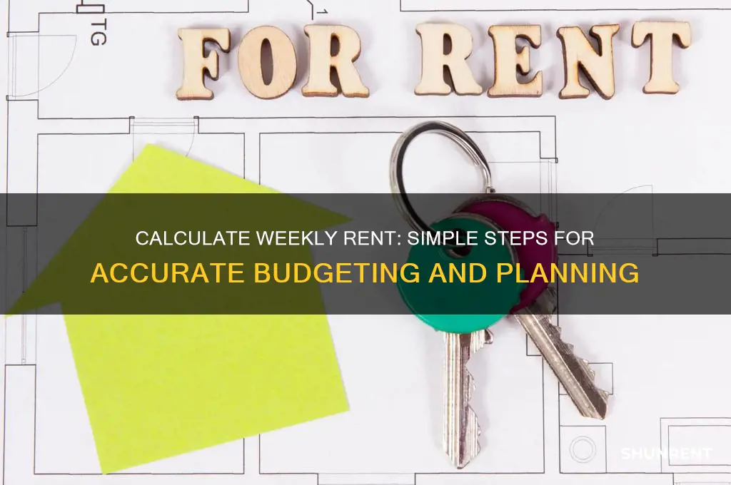 how to work out per week rent