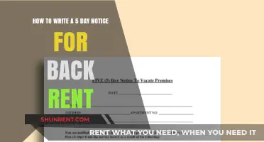 Writing a 5-Day Notice for Back Rent: A Step-by-Step Guide