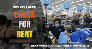 Mastering Rent Payments: A Step-by-Step Guide to Writing Cashier's Checks