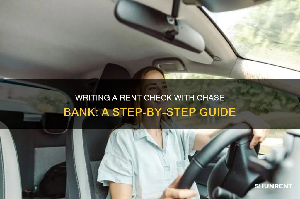 how to write a check for rent chase