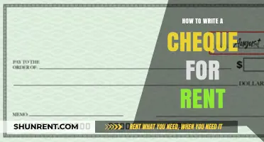 Mastering Rent Payments: A Step-by-Step Guide to Writing Cheques