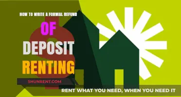 Writing a Formal Refund Request for Your Rental Deposit: A Guide