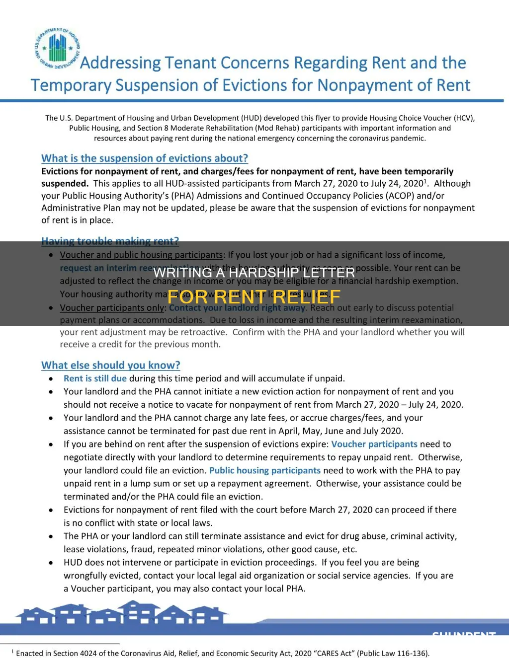 how to write a hardship letter for rent