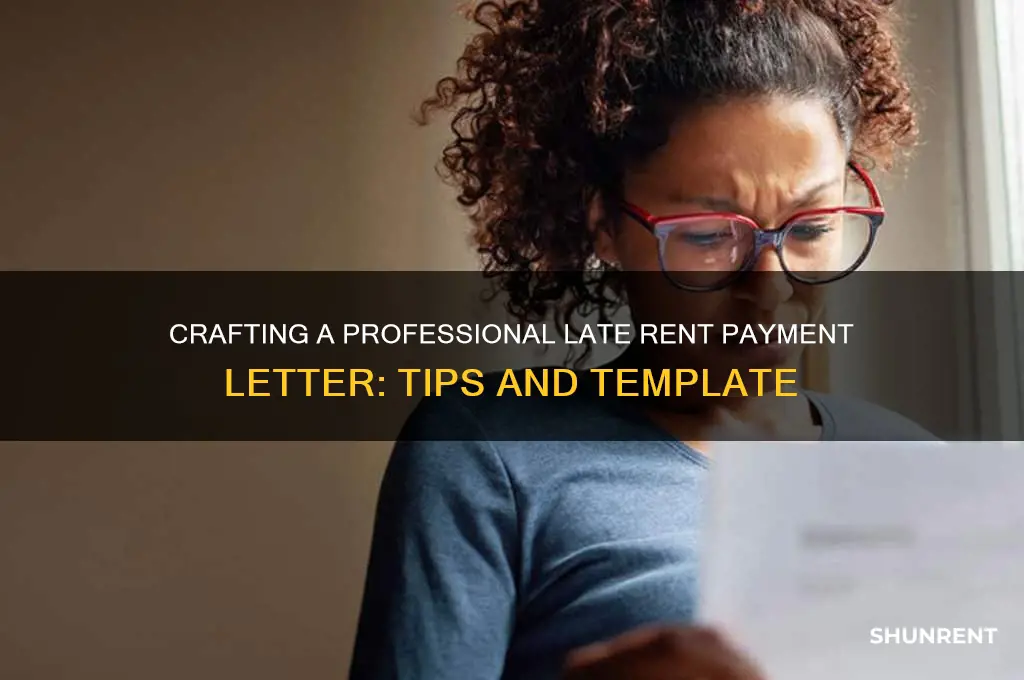 how to write a late rent payment letter