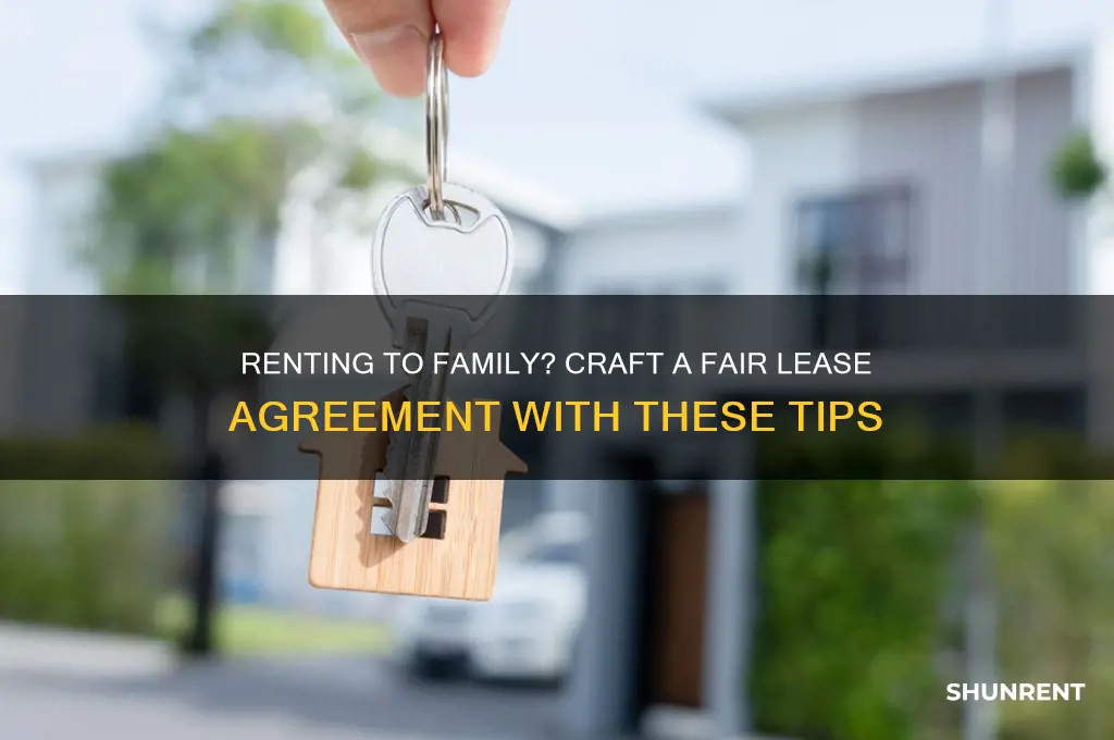 how to write a lease for a renting to family