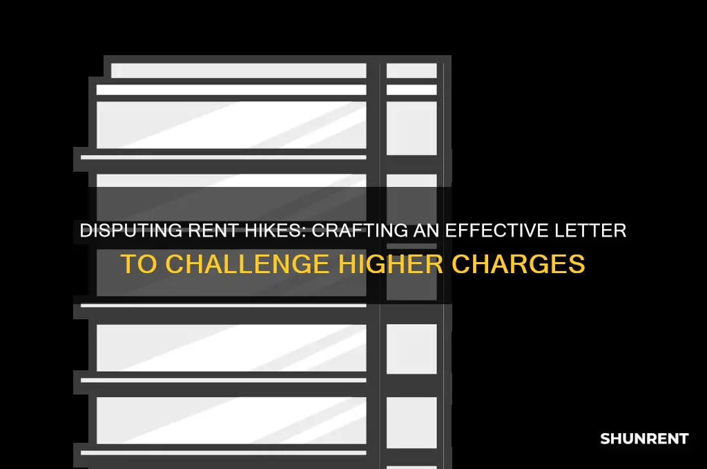 how to write a letter disputing higher rent charges