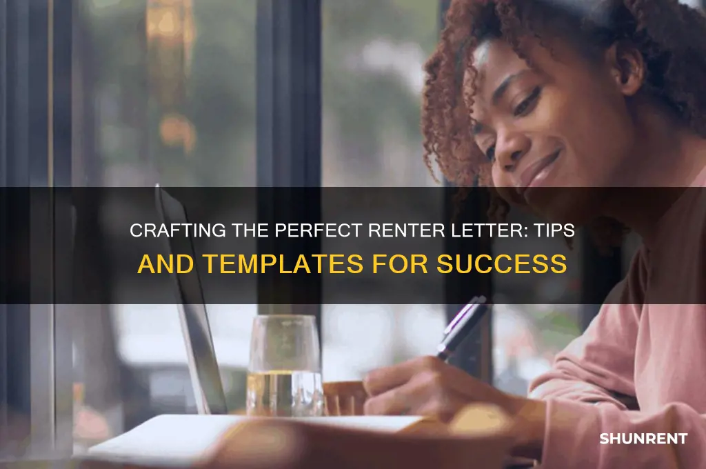 how to write a letter for a renter