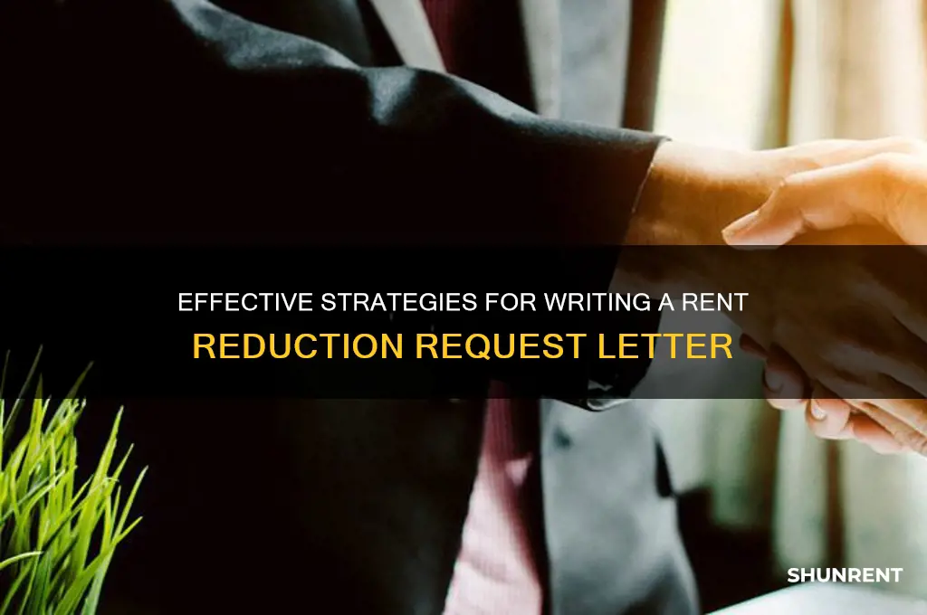 how to write a letter for rent reduction
