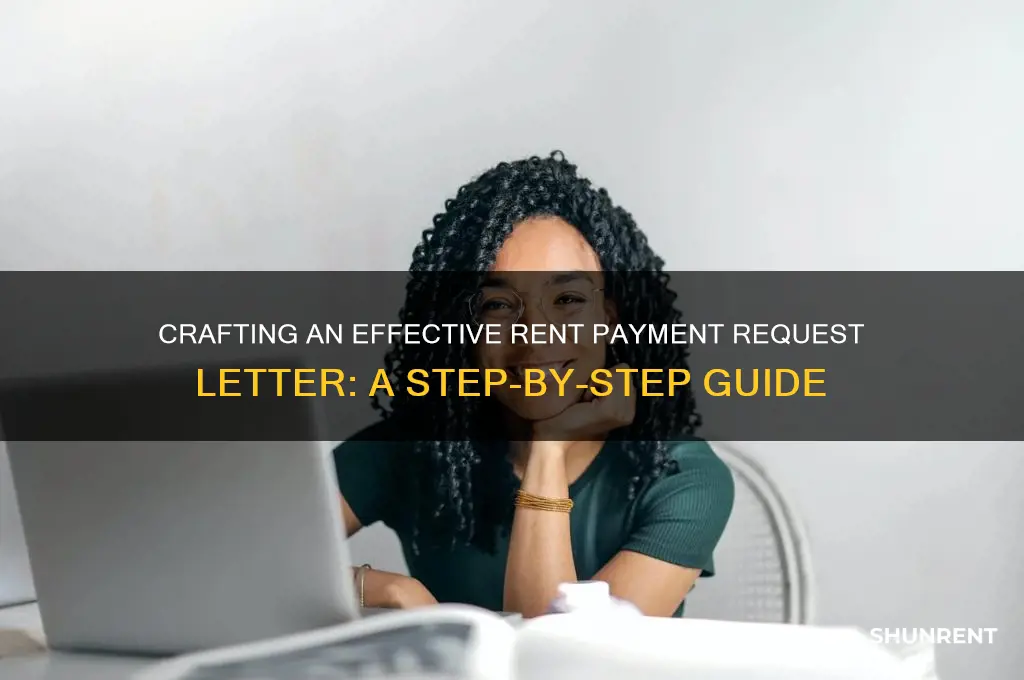 how to write a letter requesting rent payment