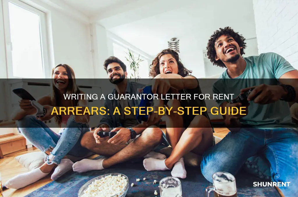 how to write a letter to guarantor for rent arrears